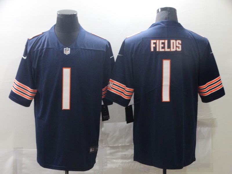 Men Chicago Bears #1 Fields Blue Nike Vapor Untouchable Limited 2021 NFL Jersey->baltimore ravens->NFL Jersey